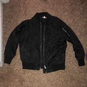 Black Silence + Noise Bomber Jacket Size: M